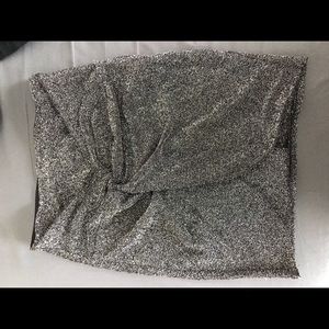 Glitter mini skirt